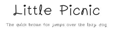 Little Picnic by Geronimo Font Studios — Script Handwritten Font — thumbnail 1