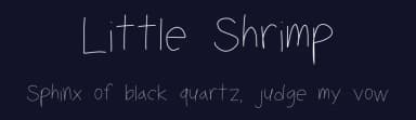 Little Shrimp by Geronimo Font Studios — Script Handwritten Font — thumbnail 2