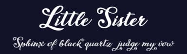 Little Sister by Billy Argel Fonts ® — Script Handwritten Font — thumbnail 2