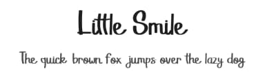 Little Smile by Rangkai Aksara — Script Handwritten Font — thumbnail 1