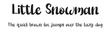 Little Snowman by Erik Studio — Script Handwritten Font — thumbnail 1