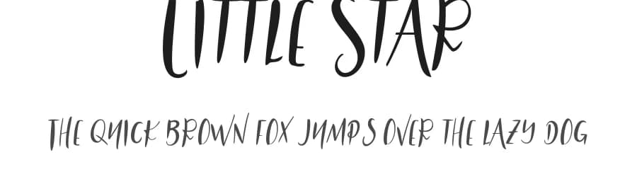 Little Star by Sofian — Script Handwritten Font