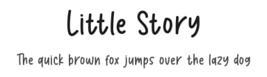 Little Story by Graphix Line Studio — Script Handwritten Font — thumbnail 1