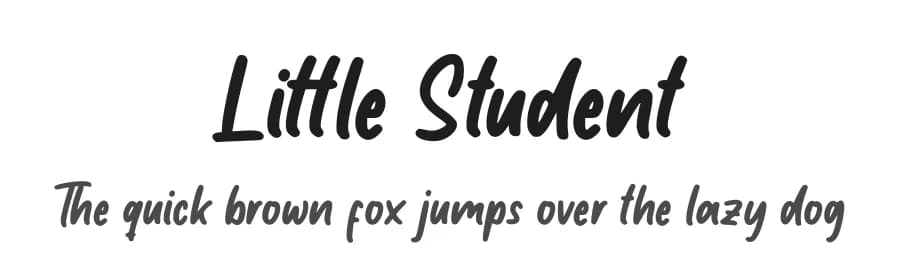 Little Student by FatmaStudio — Script Handwritten Font