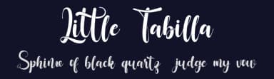 Little Tabilla by Rochart Studio — Script Handwritten Font — thumbnail 2