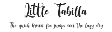 Little Tabilla by Rochart Studio — Script Handwritten Font — thumbnail 1