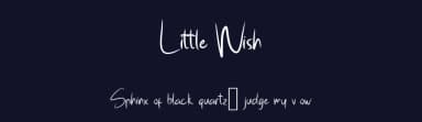 Little Wish by Thanoestd — Script Handwritten Font — thumbnail 2
