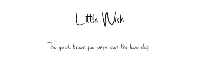 Little Wish by Thanoestd — Script Handwritten Font
