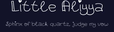 Little Aliyya by Letterhanna Type Foundry — Script Handwritten Font — thumbnail 2