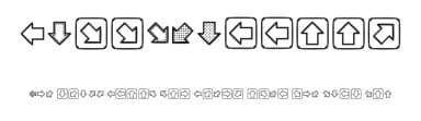Littlearrows by Kusane Hexaku — Dingbats Font — thumbnail 1