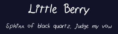 Little Berry by Natalia Vega — Script Handwritten Font — thumbnail 2