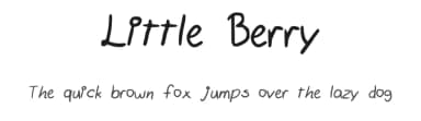 Little Berry by Natalia Vega — Script Handwritten Font — thumbnail 1