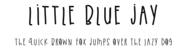 Little Blue Jay by Des Gomez — Script Handwritten Font — thumbnail 1