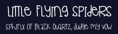 Little Flying Spiders by Des Gomez — Script Handwritten Font — thumbnail 2