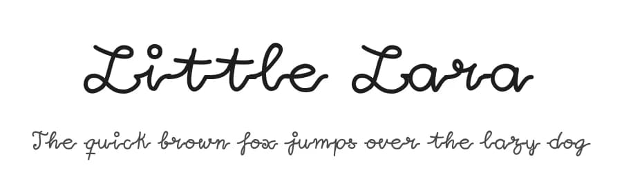 Little Lara by Ideas and Apps — Script Handwritten Font — preview 1