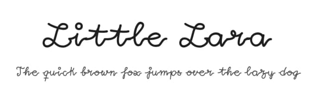 Little Lara by Ideas and Apps — Script Handwritten Font