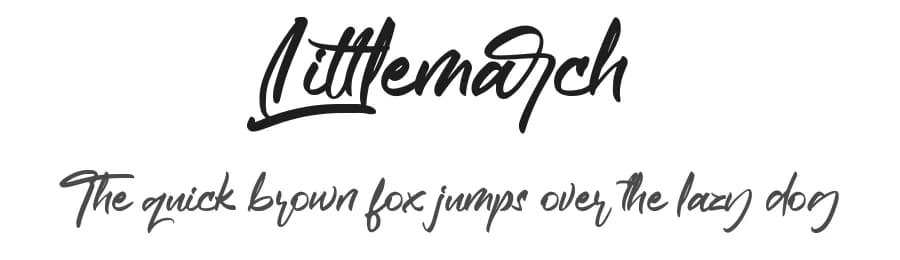Littlemarch by Topan Sofyan — Script Handwritten Font
