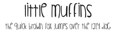 Little Muffins by Des Gomez — Script Handwritten Font — thumbnail 1