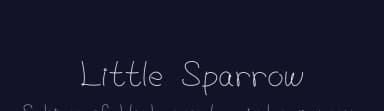 Little Sparrow by Jason NG — Script Handwritten Font — thumbnail 2