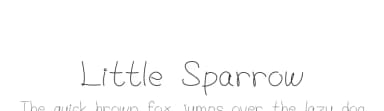 Little Sparrow by Jason NG — Script Handwritten Font — thumbnail 1