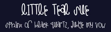 Little Teal Sue by Des Gomez — Script Handwritten Font — thumbnail 2