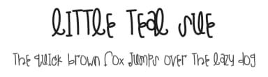 Little Teal Sue by Des Gomez — Script Handwritten Font — thumbnail 1