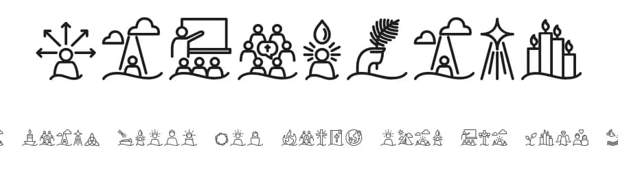 Liturgica by Kaiky Fernandez — Dingbats Font