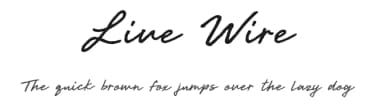Live Wire by BLKBK Fonts — Script Handwritten Font — thumbnail 1