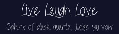Live Laugh Love by Vanessa Bays — Script Handwritten Font — thumbnail 2