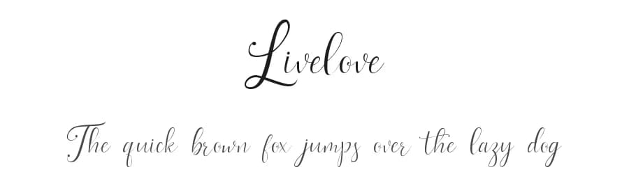 Livelove by YonType Studio — Script Handwritten Font
