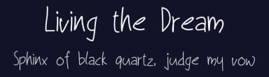 Living the Dream by Reema Chhabra — Script Handwritten Font — thumbnail 2