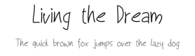 Living the Dream by Reema Chhabra — Script Handwritten Font — thumbnail 1