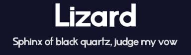 Lizard by Matias Romero — Sans Serif Font — thumbnail 2