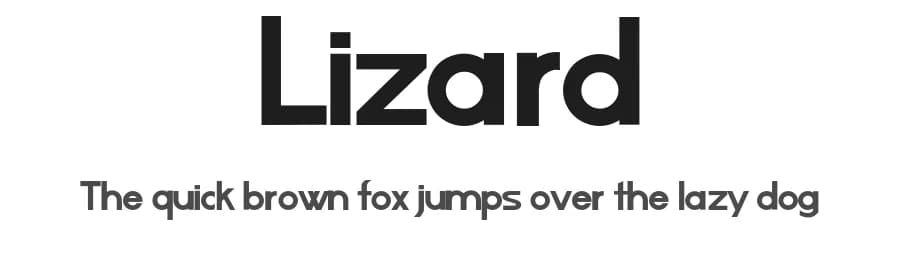 Lizard by Matias Romero — Sans Serif Font