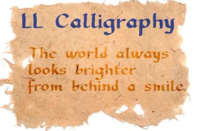 LL Calligraphy Font by Markus Schroppel — Script Handwritten Font — thumbnail 2