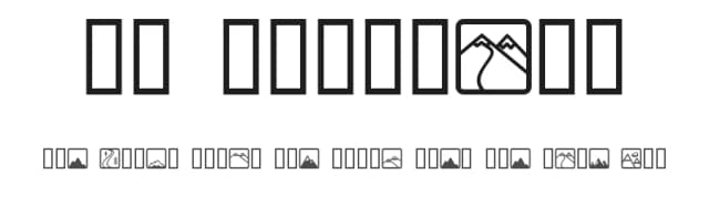 LL Mountain by Markus Schröppel — Dingbats Font