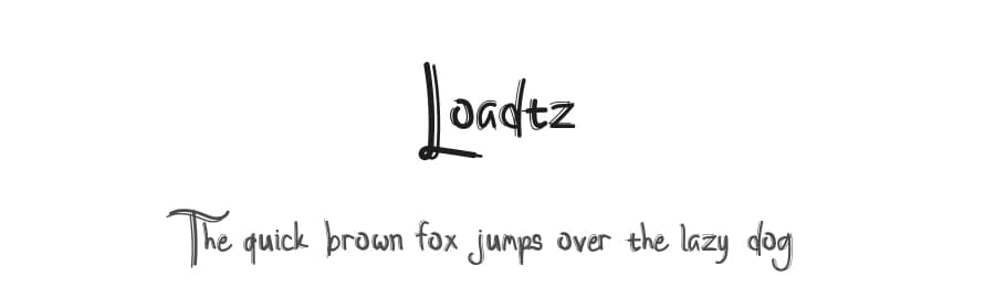 Loadtz by Jadatype — Script Handwritten Font