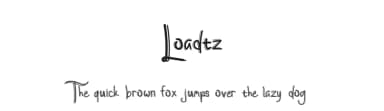 Loadtz by Jadatype — Script Handwritten Font — thumbnail 1