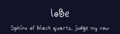 loBe by Carolina Valtuille — Script Handwritten Font — thumbnail 2