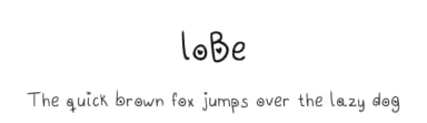 loBe by Carolina Valtuille — Script Handwritten Font — thumbnail 1