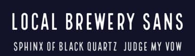 Local Brewery Sans by Cultivated Mind Fonts — Sans Serif Font — thumbnail 2