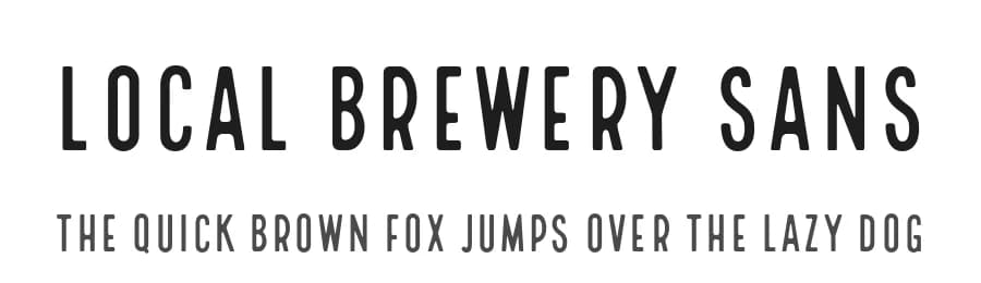 Local Brewery Sans by Cultivated Mind Fonts — Sans Serif Font