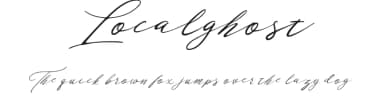 Localghost by Alit Design — Script Handwritten Font — thumbnail 1