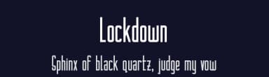 Lockdown by Hai Font — Sans Serif Font — thumbnail 2