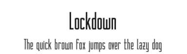 Lockdown by Hai Font — Sans Serif Font — thumbnail 1