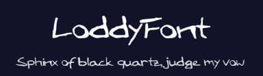 LoddyFont by Julian Lodders — Script Handwritten Font — thumbnail 2