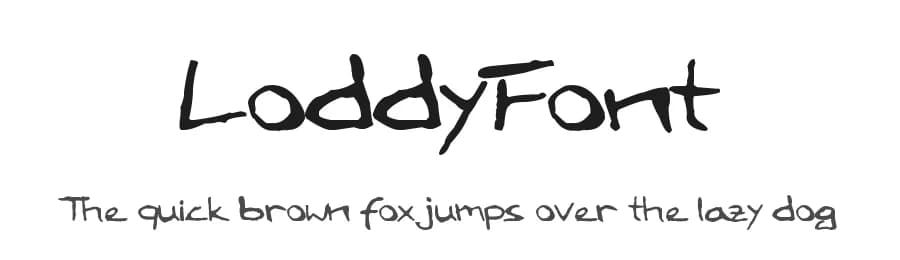 LoddyFont by Julian Lodders — Script Handwritten Font