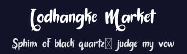 Lodhangke Market by Chamdan Chakim — Script Handwritten Font — thumbnail 2