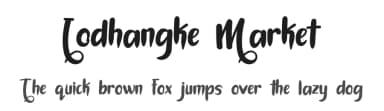 Lodhangke Market by Chamdan Chakim — Script Handwritten Font — thumbnail 1