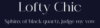 Lofty Chic by TypeClassHeroes — Serif Font — thumbnail 2